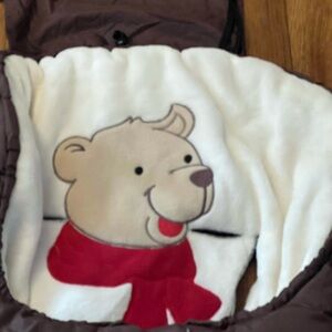 Cozy Bear Design Organic Wool Adjustable Footmuff ideal for stroller